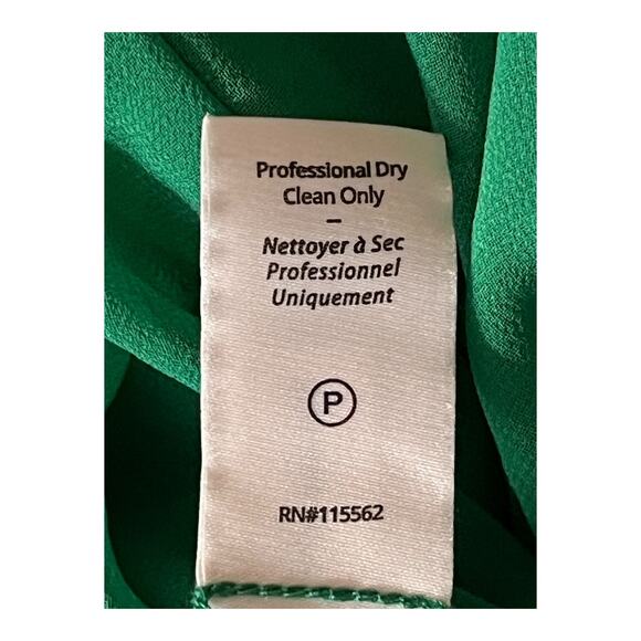 Cinq A Sept dress Valore strapless silk green size 8 - Picture 7 of 8